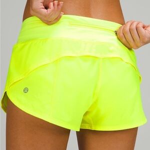 lululemon athletica Women's Bright Yellow Athletic Shorts